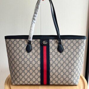 GUCCI OPHIDIA GM 631685 GG SUPREME CANVAS TOTE BAG